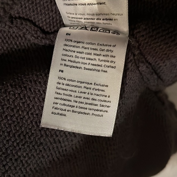 Dark Grey Open Front Cardigan - Picture 4 of 4